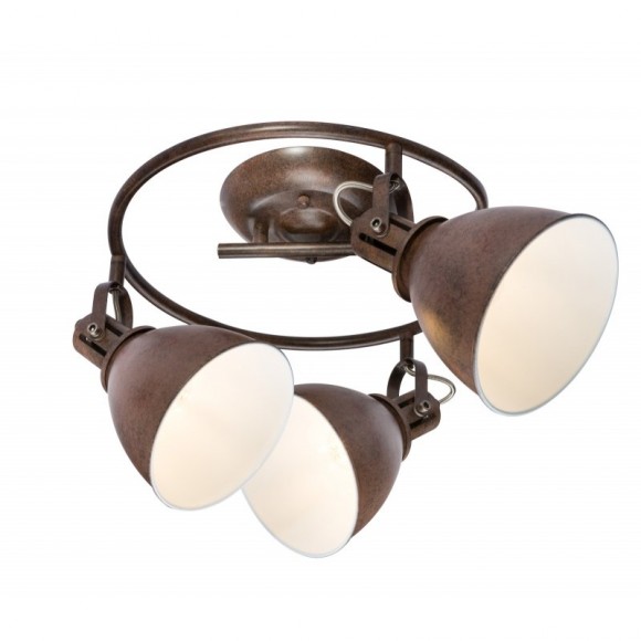 Globo 54647-3 prisadené stropné svietidlo Giorgio 3x40W | E14 - hrdza