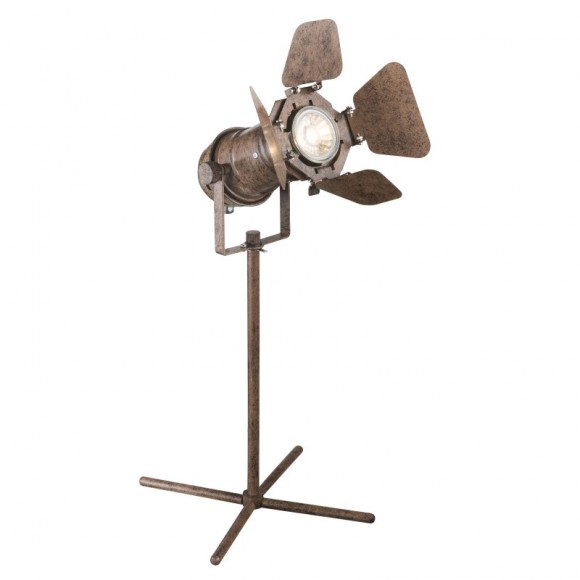 Globo 54650-1T stojacie svietidlo Egon 1x50W | GU10 - nastaviteľná, hrdza