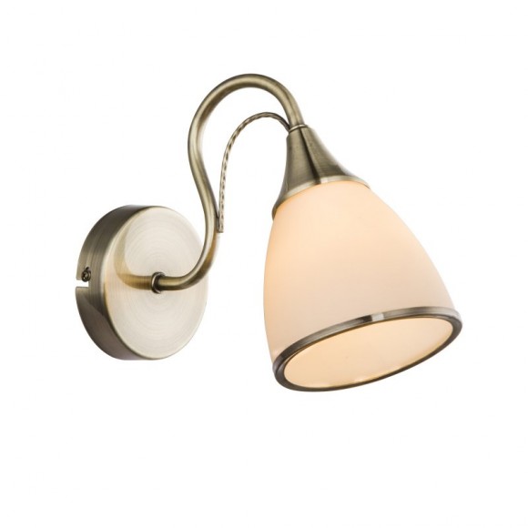 Globo 54706W nástenné bodové svietidlo Comodoro 1x60W | E14 - antický bronz, opál