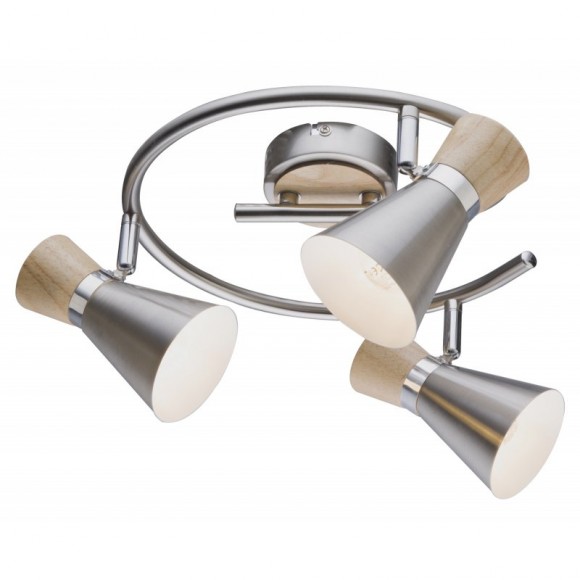 Globo 54807-3 prisadené stropné svietidlo Marei 3x25W | E14 - matný nikel