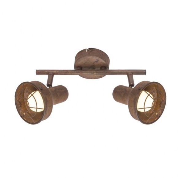 Globo 54810-2 nástenné či stropné bodové svietidlo Tycho 2x15W | E14 LED - hrdza