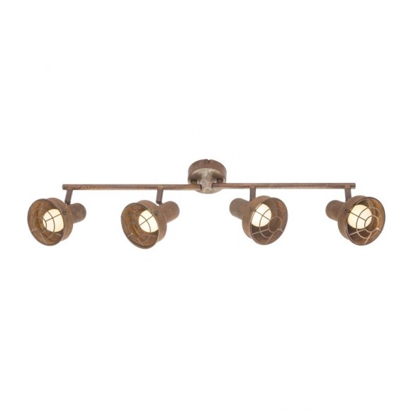 Globo 54810-4 prisadené stropné bodové svietidlo Tycho 4x15W | E14 LED - hrdza