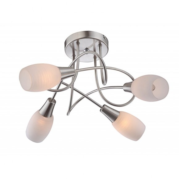 Globo 54983-4D stropné bodové svietidlo Gillian 4x40W | E14 - chróm, biela