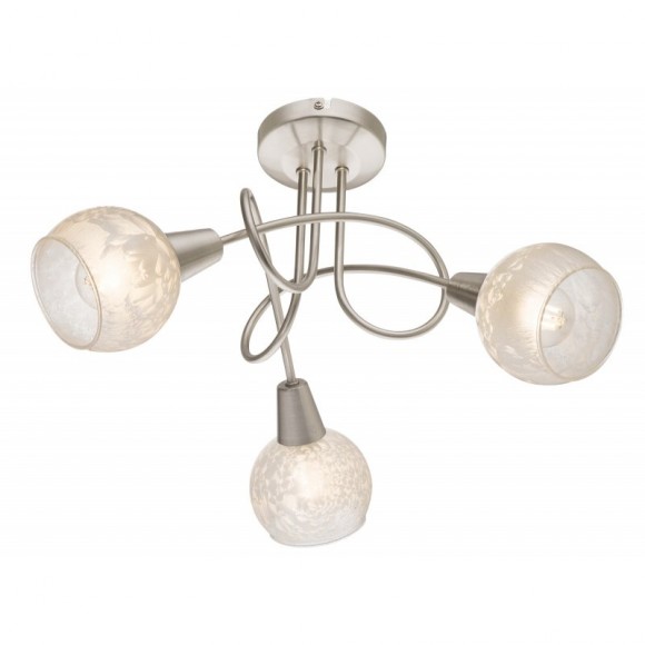 Globo 54987-3 závesné stropné svietidlo California 3x40W | E14 - matný nikel