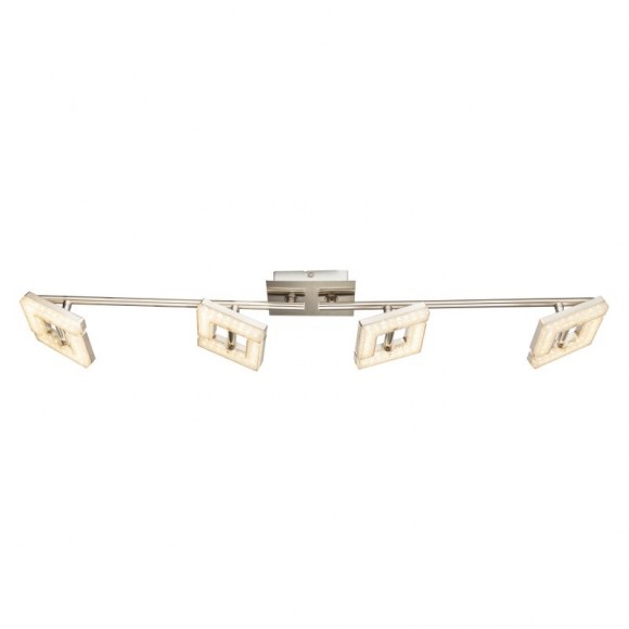 Globo 56118-4 LED prisadené stropné svietidlo Emma 4x4W | 1120lm | 3000K - nastaviteľné, matný nikel, biela
