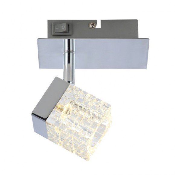 Globo 56193-1 LED nástenná lampa Ankara 1x5W | 400lm | 4200K - vypínač na tele, matný nikel