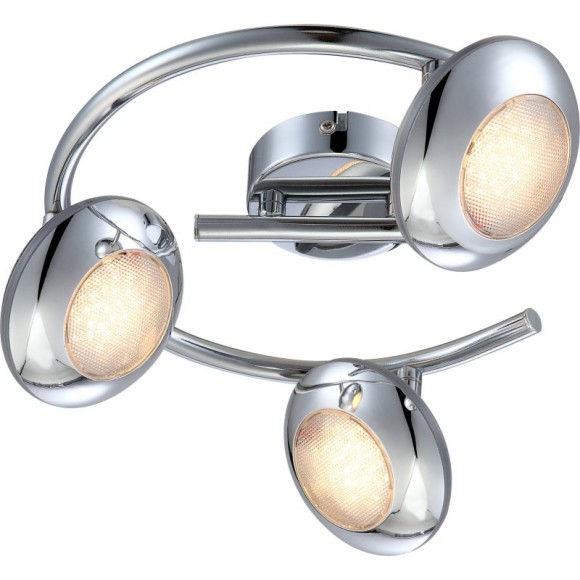 Globo 56217-3 LED prisadené stropné bodové svietidlo Gilles 3x5W | 960lm | 3000K - chróm