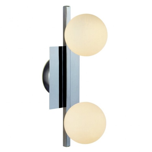 Globo 5663-2L LED prisadené stropné svietidlo Cardiff 2x3W | 520lm | G9 LED | 3000K | IP44 - chróm, opál