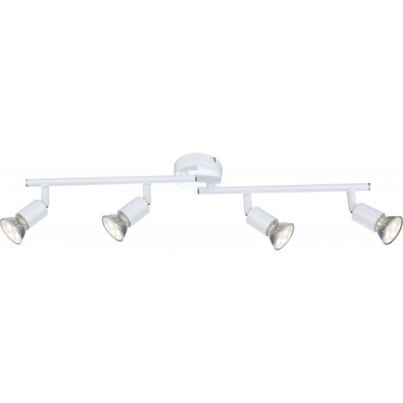 Globo 57381-4L prisadené stropné bodové svietidlo Olana 4x3W | GU10 LED | 250l | 3000K - biela, nastaviteľné