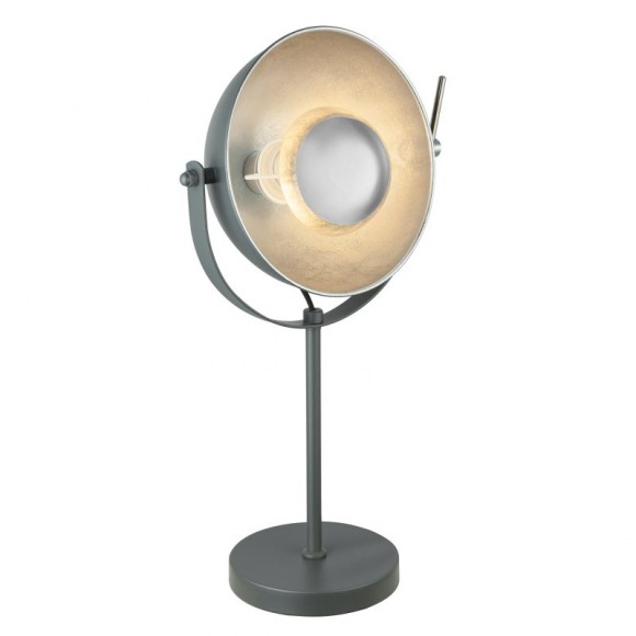 Globo 58287T stolové svietidlo Xirena 1x40W | E27 - šedá, chróm, káblový spínač