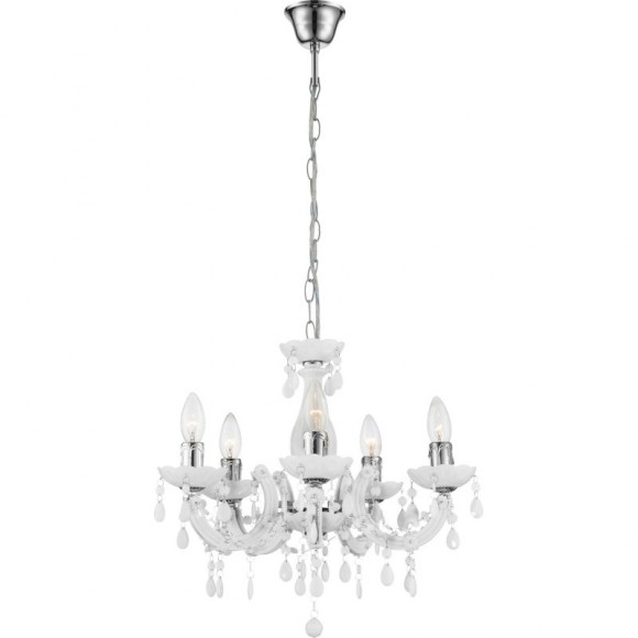 Globo 63113-5 závesné stropné svietidlo Cumbra II 5x40W | E14 - biela