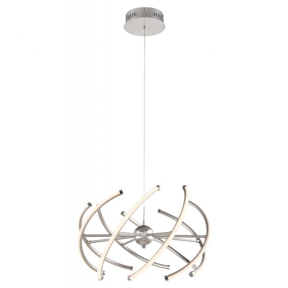 Globo 67823-30H LED závesné stropné svietidlo Wave 1x30W | 2100L | 3000K - opál, matný nikel