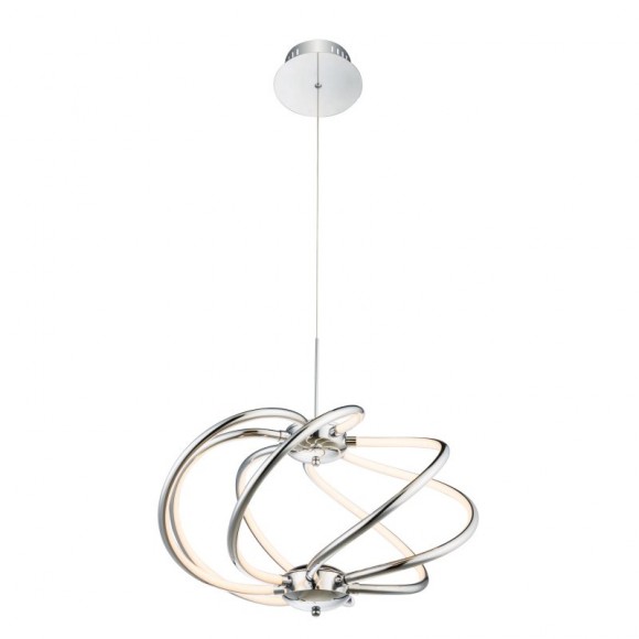 Globo 67823-40H LED závesné stropné svietidlo Wave 1x40W | 2000L | 3000K - chróm