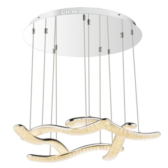Globo 67833-60H LED závesné stropné svietidlo Nabro 1x60W | 4721lm | 3500K - chróm