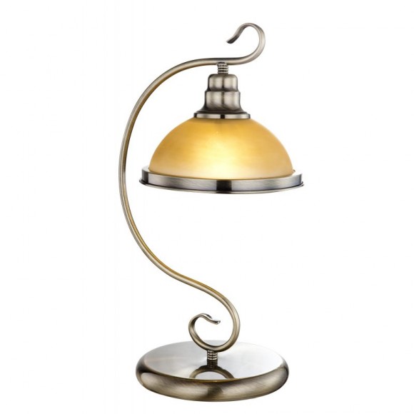 Globo 6905-1T stolná lampa Sassari 1x60W | E27 - mosadz, jantár