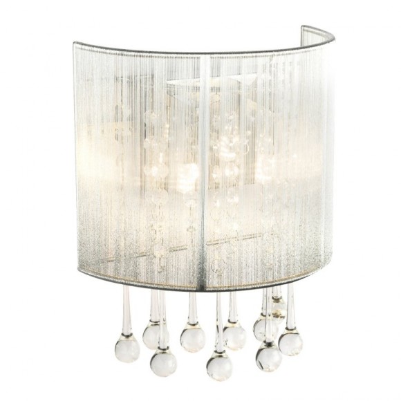 Globo 15094W LED nástenné svietidlo Sierra 2x3W | G9 LED | 458lm | 3000K - strieborná
