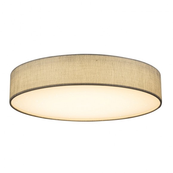 Globo 15185D5 LED stropné svietidlo Paco 1x80W | 4000L | 3000K-6000K - stmievateľné, fixácia farieb, diaľkový ovládač, šedá