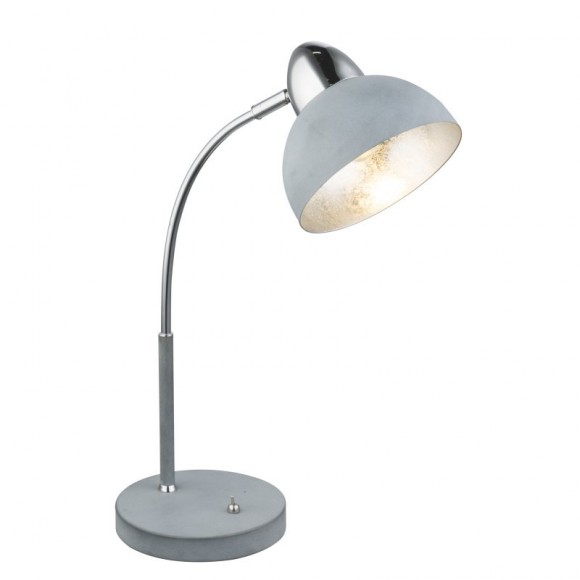Globo 24703G stolové svietidlo Anita 1x25W | E14 - vypínač na tele, sivá