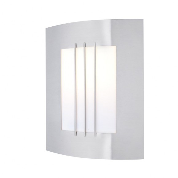Globo 3156-2 vonkajšia nástenná lampa Orlando 1x60W | E27 | IP44 - nerez, opál
