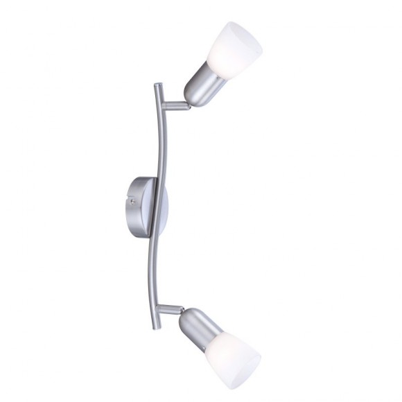 Globo 5453-2 prisadené bodové stropné svietidlo Cathy 2x40W | E14 - matný nikel, biela