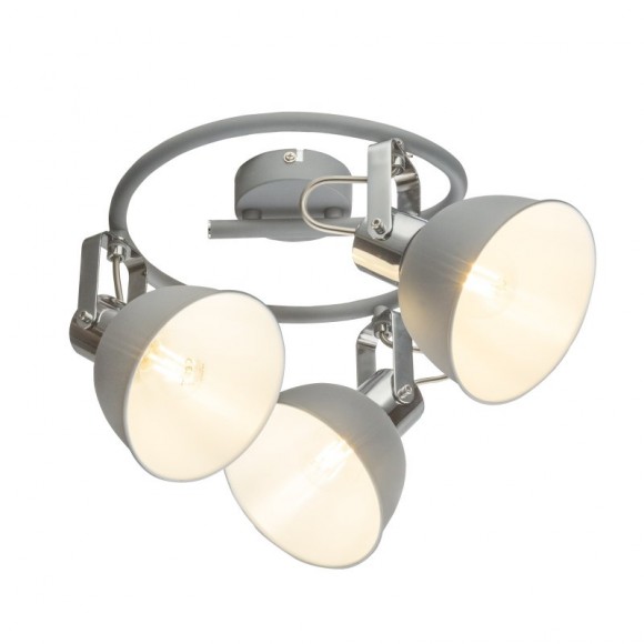 Globo 54640-3 prisadené stropné svietidlo Gerda 3x25W | E14 - nastaviteľné, sivá