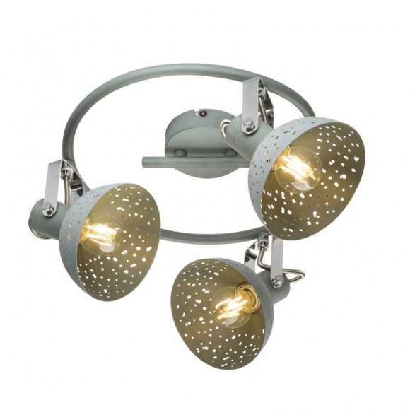 Globo 54653-3 prisadené stropné svietidlo Fabian 3x25W | E14 - nastaviteľné, sivá