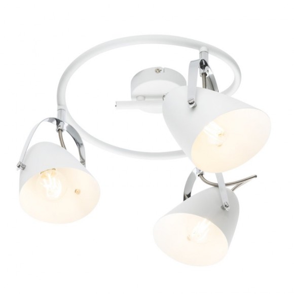 Globo 54654-3 prisadené stropné svietidlo Armeca 3x40W | E14 - nastaviteľné, biela