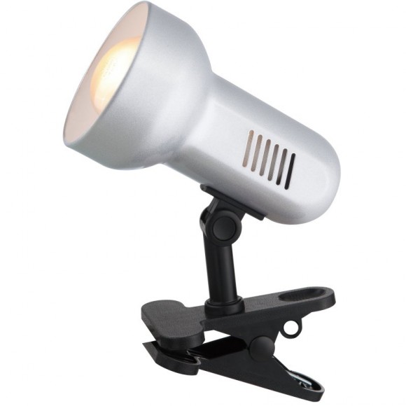 Globo 5497 svietidlo s klipom Basic 1x40W | E27 - čierna, strieborná