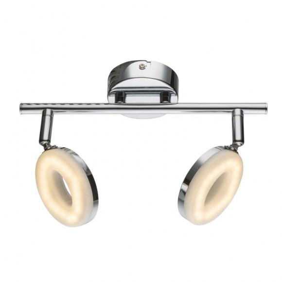 Globo 56121-2 LED nástenné či stropné prisadené bodové svietidlo Penelope 2x4W | 480L | 3000K - chróm, biela