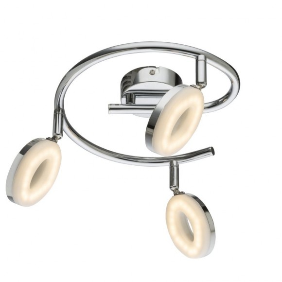 Globo 56121-3 prisadené stropné svietidlo Penelope 3x4W | 720L | 3000K - chróm, biela