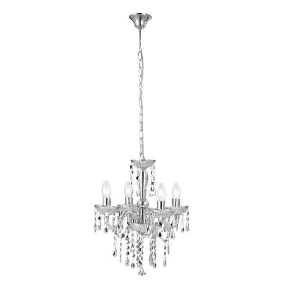 Globo 63117-4 závesné stropné svietidlo Cuimbra 4x40W | E14 - chróm