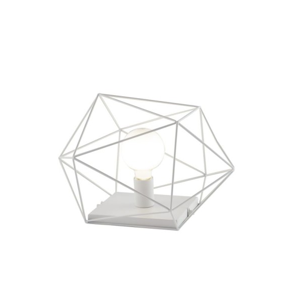 Luce Ambiente Design I-ABRAXAS-L1 BCO stolná lampička ABRAXAS | 1×60W E27 | vypínač | biela