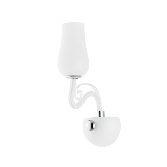 Luce Ambiente Design I-ANGEL/AP1 nástenné svietidlo ANGEL | 1×60W E14 | biela