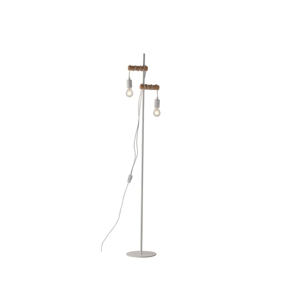 Luce Ambiente Design I-ARIZONA-PT2 stojacia lampa ARIZONA | 2×60W E27 | vypínač | biela