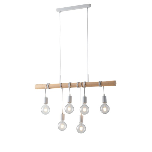 Luce Ambiente Design I-ARIZONA-S6 závesné stropné svietidlo ARIZONA E27 | biela