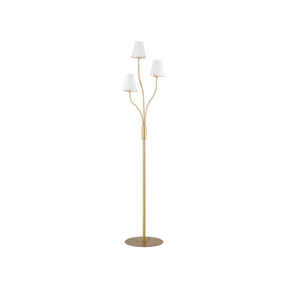 Luce Ambiente Design I-CANTO/PT3 stojacia lampa CANTO | 3×60W G9 | vypínač | zlatá