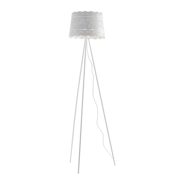 Luce Ambiente Design I-CLUNY-PT40 stojacia lampa CLUNY | 3×60W E14 | vypínač | biela