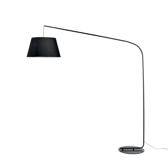 Luce Ambiente Design I-ENJOY-PT-NER stojacia lampa ENJOY | 1×60W E27 | vypínač | čierna