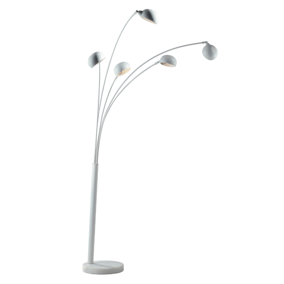 Luce Ambiente Design I-ERACLE-PT BCO stojacia lampa ERACLE | 5×60W E14 | vypínač | biela