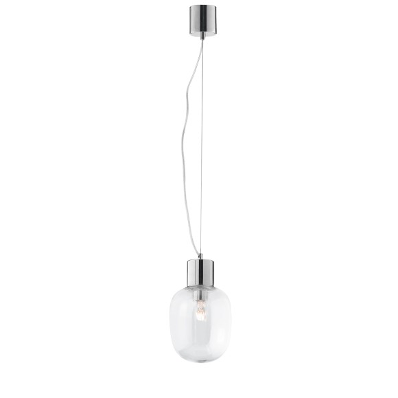 Luce Ambiente Design I-FELLINI-S18 závesné stropné svietidlo FELLINI | 1×60W E27 | na lanku | chróm