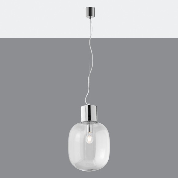 Luce Ambiente Design I-FELLINI-S30 závesné stropné svietidlo FELLINI | 1×60W E27 | na lanku | chróm