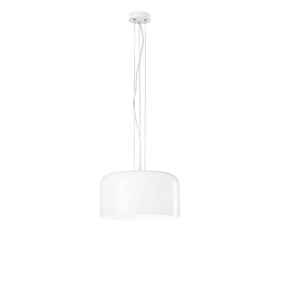 Luce Ambiente Design I-GIBUS-S35 BCO závesné stropné svietidlo GIBUS | 1×60W E27 | na lanku | biela