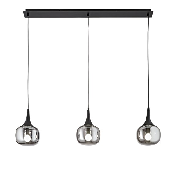 Luce Ambiente Design I-JAIPUR-SQ3-GR závesné stropné svietidlo JAIPUR E14 | čierna