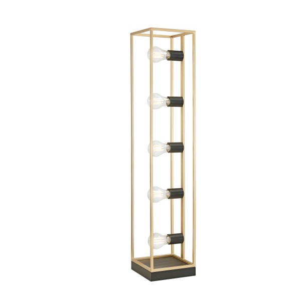 Luce Ambiente Design I-KIMERA-PT5 stojacia lampa KIMERA | 5×60W E27 | vypínač | čierna | zlatá