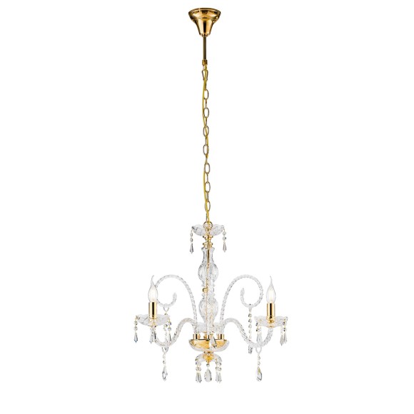 Luce Ambiente Design I-MONALISA/3 závesné stropné svietidlo MONALISA | 3×60W E14 | zlatá