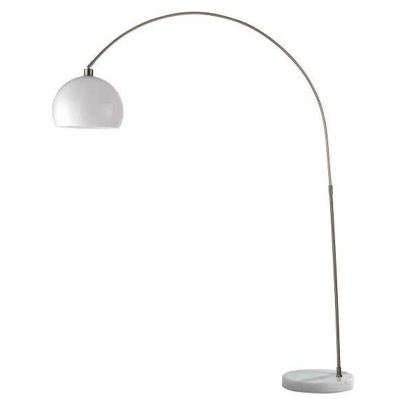 Luce Ambiente Design I-PLAZA/PT BCO stojacia lampa PLAZA | 1×60W E27 | vypínač | biela