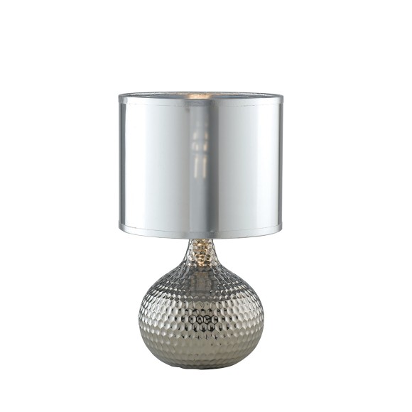 Luce Ambiente Design I-PULSAR/L 35 SILVER stolná lampička PULSAR E14 | vypínač