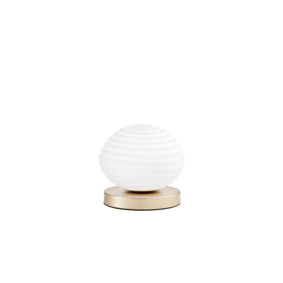 Luce Ambiente Design I-RIPPLE-L18-ORO stolná lampička RIPPLE | 1×60W E27 | vypínač | zlatá