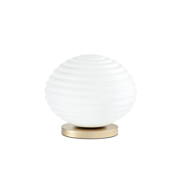 Luce Ambiente Design I-RIPPLE-L32-ORO stolná lampička RIPPLE | 1×60W E27 | vypínač | zlatá