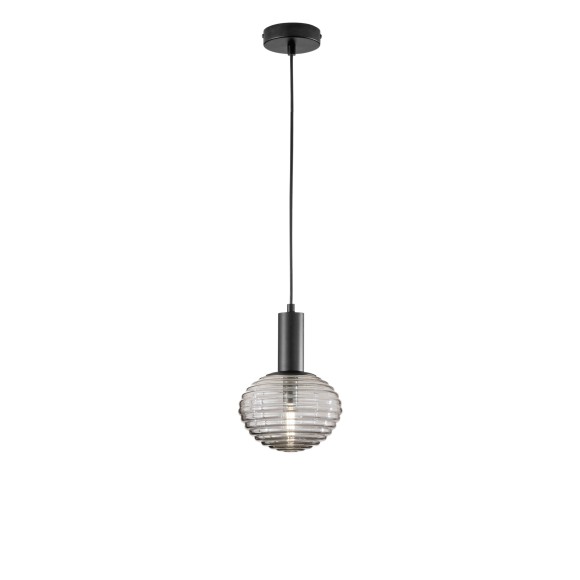 Luce Ambiente Design I-RIPPLE-S18-NER závesné stropné svietidlo RIPPLE | 1×60W E27 | čierna